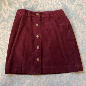 Old Navy Corduroy Snap Up Skirt